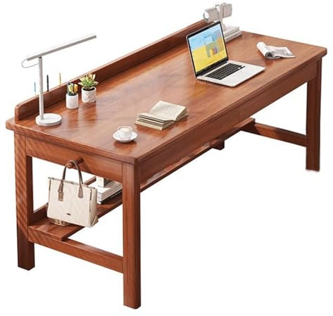 SZKTHD Scrivania Per Computer In Legno Massello Con Cassetto Scrittoio Per Studenti, Scrivania Per Ufficio 80/100/120 Cm Stile Moderno E Minimalista(80X60X75CM)