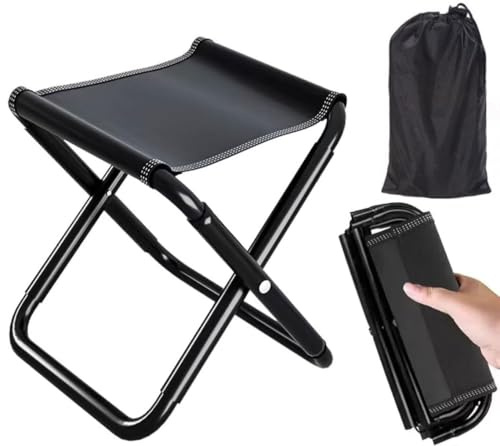Ayucanpeng Tabouret Pliant Portable,Mini Tabouret de Camping Pliable, Tabouret de Camping,30 CM Tabouret Pliable de Camping, pour Voyage, pêche, randonnée, Barbecue, Plage