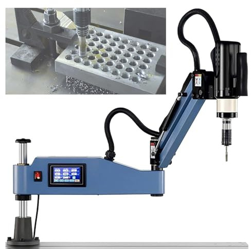 Eastnmythet Maschiatrice Elettrica con Braccio Flessibile, Filettatrice Universale 220V con Pinze di Maschiatura, Filettatrice Elettrica CNC per La Produzione di Macchinari,M3-M12