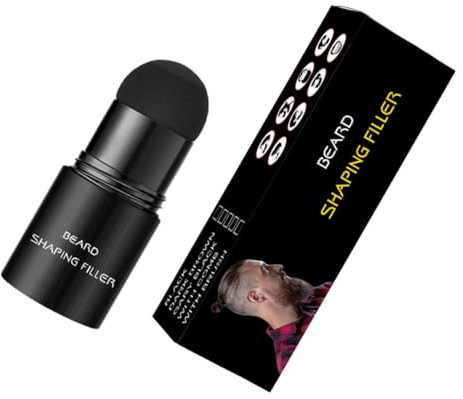 Homoyoyo Tragbarer Bartfüllstift Schwarz Bartconcealer Mit Kleiner Bürste Hautfreundlicher Bartschönheitsfüller Für Herren Bartformung Bartpflege Styling Für Professionellen Und Privaten Gebrauch