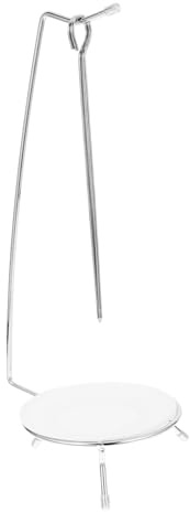 ROMISBABA Support de Cuisson Brochettes INOX avec Aiguilles Pointues Porte-brochettes Suspendu Portable pour Barbecue Extérieur Camping et Pique-