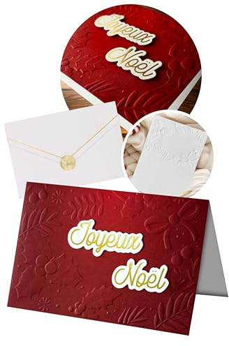 Joli Coon Carte noel 3D - Premium Carte de noel avec enveloppe en papier premium et autocollant cachet pour partenaire, famille & amis - 17 x 11,5 cm