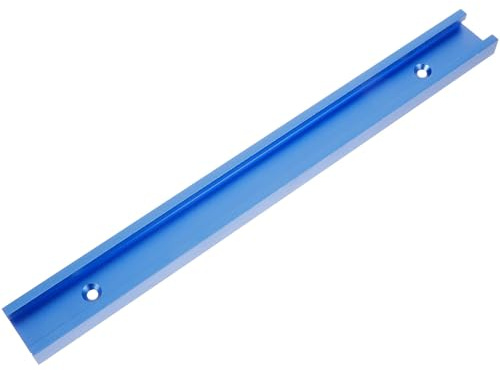 OUNONA Aluminum Profile T Track Slide for Woodworking Table Saw Accessories Portable Blue Extrusion Rail with Multifunctional Slot for Woodworking Tools and T Brackets