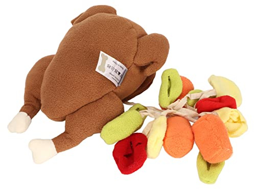 TARSHYRY Puzzle Giocattolo Profumato Vegetariano di Tacchino di Halloween per Animali Domestici, Peluche Interattivo a Nascondino per Cani, Divertente Gioco di Alimentazione Ed Esercizio Fisico