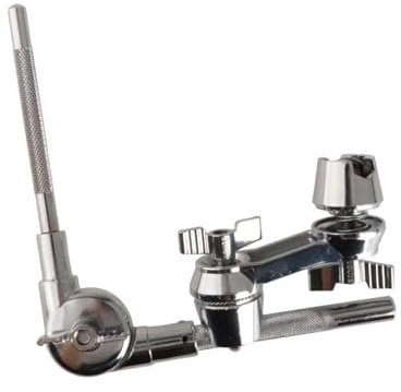 BEALIFE Abrazadera de extensión para tambor de resistencia. Soporte metálico para tambor. Montaje ajustable para cajas y platillos. Garantiza durabilidad y longevidad. También, Plata, S