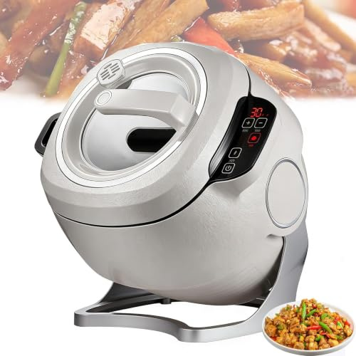 Robot da Cucina Automatico 6L, Macchina Saltapasta Intelligente 3 Velocità