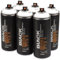 Set di bombolette spray Montana Black Bianco 6 x 400 ml