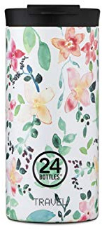 24BOTTLES Travel Tumbler - Tazza Termica da Viaggio, Caffe, Te, Bevande Acciaio Inox, 600 ml, Termos Caffè 100% Ermetico, 6hHot/24hCold, Borraccia Termica Mug, Design Italiano, Little Buds