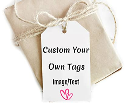 120 Pack Custom Paper & Kraft Tags,Gift Tags,Personalized Bridal,Birthday Celebrating Hang Labels Tag with Twine