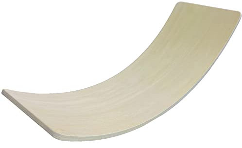 Balanceboard Wackelbrett Bewegungsbrett aus Holz Schaukel Wippe Rutsche Yoga
