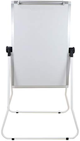 DLAZUM Whiteboard-Staffelei-Stil, trocken abwischbare Tafeln, doppelseitige Flipchart-Staffelei, gedreht und höhenverstellbar für Outdoor-Aktivitäten im Home-Office, in der Schule, 100 x 70 cm