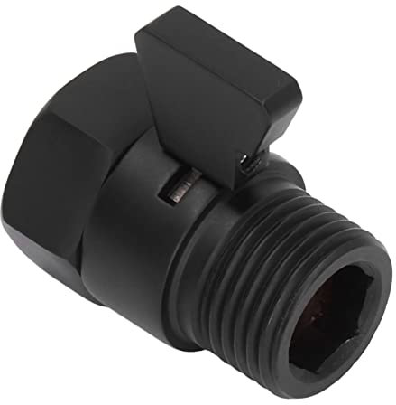 Messing-Wasserventil-Umschaltventil, Schwarzes Messing-Absperrventil, G1, Feste Duschköpfe