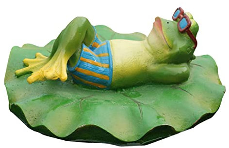 ANDRESLAD Schwimmender Frosch Teichdeko Ornament Aus Leichtem Umweltfreundlichem Harz Farbenfrohe Gartendekoration Für Pool Und Außenbereich Langlebig Und Geruchlos Passend Für Garten Und