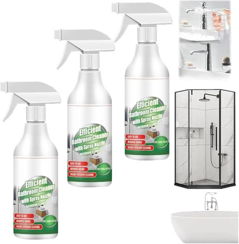 HSSHRAQV Badezimmerentkalker, Badezimmerentkalker-Schaumreiniger, Badezimmerentkalker-Reiniger für hartnäckige Flecken, Allzweck-Blasenreiniger-Schaumspray