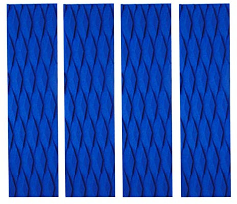 Qianly 4 Stück Eva Skimboard Traktion Pad Bar Grip Surfbrett Surfen, Blau