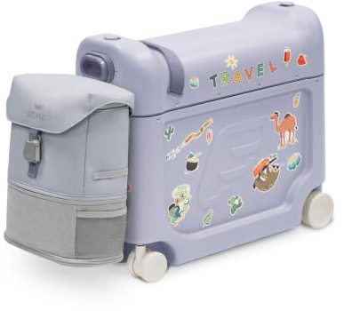 Stokke JetKids Travel Bundle, Arctic Blue - Enthält den BedBox Aufsitzkoffer & das Backpack - Ideal für Kinder von 2-7 Jahren (bis 35 kg)