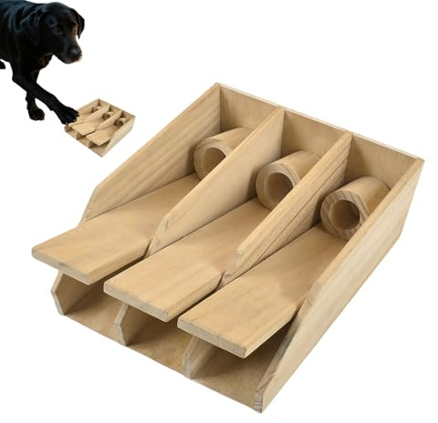 Generisch Treat Toy for Dogs Piano Keyboard Interactive Dog Toy - Wooden Licking Food Dispenser Promotes Slow Eating Teeth Cleaning Stress Reduction Puppy Training and Play