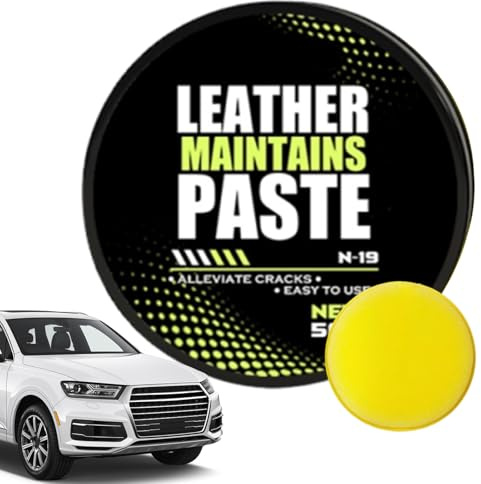Leder Pflege Creme | Leder Farbauffrischungs Balsam,Automobil Paste Reiniger 50g Mit Für Autositz Sattel Möbel Couch Sofa Renovierung