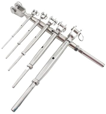 Tenditore chiuso in acciaio inossidabile 316 - Tenditore a forcella in stile europeo per uso marino ed esterno(M12*6)