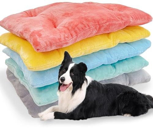 Großes Hundebett, waschbar, Katzenbett, weich, luxuriös, Matratze, Katzenkissen, schlafende Hundebetten für kleine, mittelgroße und große Haustiere (Rosa, S-45 x 30 cm)