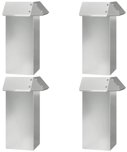 vidaXL Snigelfence 4 pcs Silver 13,5 x 13,5 x 25 cm Galvaniserat Stål, Trädgård och terass, modern snigelbarriär, hållbart utefence, landskapskydd