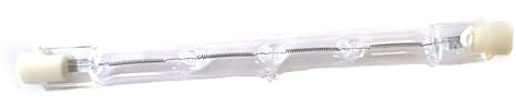 WOLTHID R7s Bombilla halógena 118mm 220v-240v Doble extremo J118 Tubo de reemplazo 500w Halogeno blanco cálido 2700k Focos de luz 500W, 1PCS