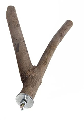 Vogelspielzeug aus Naturholz, Barsch, Papagei, stehende Zweige, Käfig, Kuschel Holzständer für Sittiche, Haustiervögel, Kauspielzeug für Wellensittiche, Nymphensittiche, Papageien, Sittiche lieben
