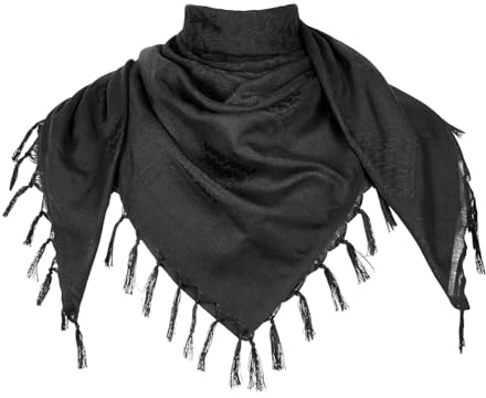 MiaoMa Shemagh Palästinenser Tuch 110 x 110 CM Baumwolle Militär Tactical Desert Schal Arabischer Wüsten Schals Unisex Halstuch Kopftuch für Männer und Frauen
