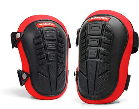 WORKPRO Knee Pads for Work, Construction Knee Pads with Ergonomic Gel Cushion and Foam Padding for Gardening, Carpentry, Welding, Roofing, Cleaning