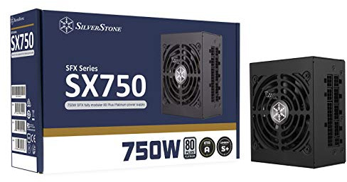 Silverstone SX750 Platinum, 750W SFX Fuente de alimentación Totalmente Modular 80 Plus Platinum, SST-SX750-PT