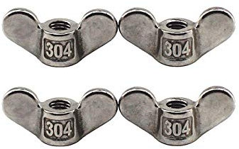 Dado ad ala in acciaio inox 304 M12 Mano di fissaggio a forma di ala farfalla dado fai da te hardware confezione da 4