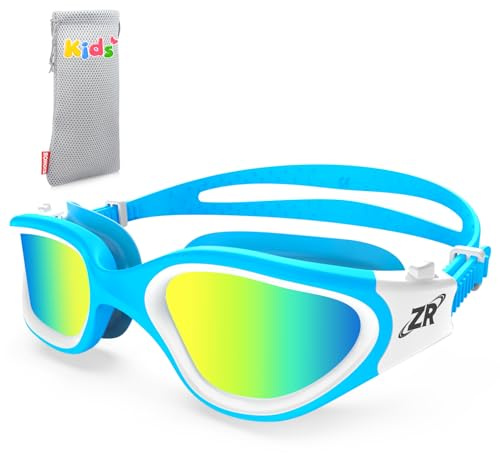 ZIONOR Kids Swim Goggles, G1 MINI UV Protection Anti-Fog Polarized Swimming Goggles for Age 6-14