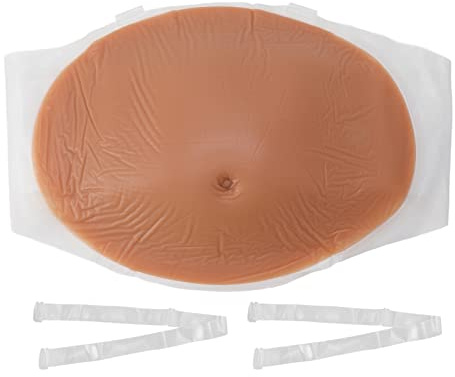 Faux Ventre de Grossesse Réglable, Silicone Respirant Élastique Artificiel Faux Ventre de Femme Enceinte, pour Les Performances sur Scène et à L'écran(2-4 Months)