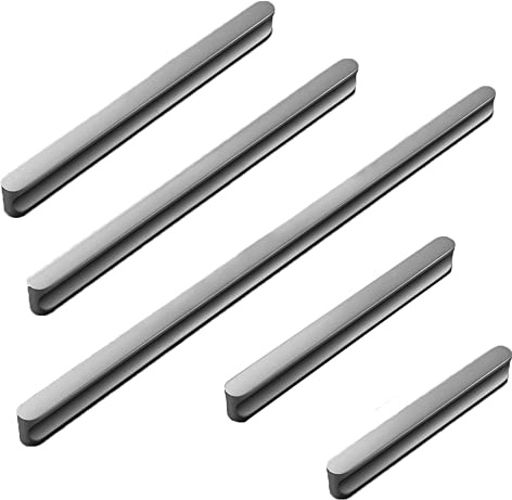 Türgriffe, 2 Stück, 128 mm, Vintage-Schrankgriffe, antike Schleife, Schubladenzug, Möbeltürgriffe für Küchenschrank, Kommoden, Schrank, Tür, Holztore (grau)