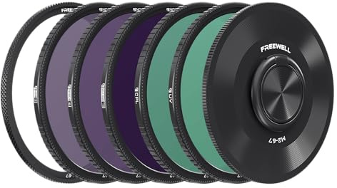 Freewell M2 Magnetic Quick Swap 5er-Pack 67mm | ND8, ND64, ND1000, CPL & UV Filter