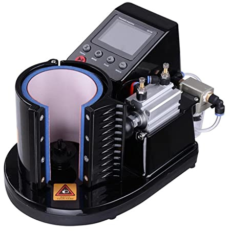 Imprimante à jet d'encre portable, Tasse pneumatique Chaleur Machine de presse Sublimation Imprimante Tasse thermique numérique 2D Machine d'impression Séchage rapide sur différents matériaux ( Color
