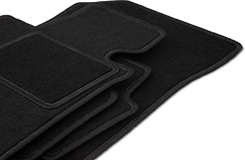 Wielganizator Fußmatten Satz passend für Citroen Berlingo III (2018-) 7 osób Auto Velours Autoteppiche Schwarz Automatten Set 4-teilig - Passgenau