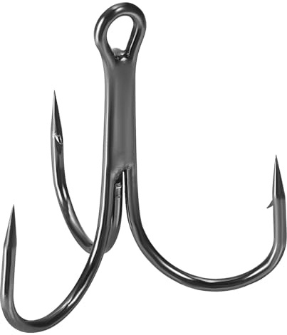 PATIKIL Angel-Drillinge, Stück, Starke Drillinge, Angelhaken aus, gebogen, mit Widerhaken, für Süßwasser, Salzwasser,