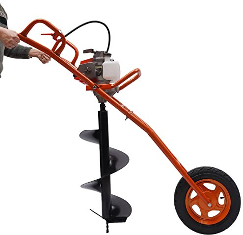 63Cc - Punta per trapano a terra, a benzina, per trapano, a mano, a 2 tempi, 3Ps 11, arancione