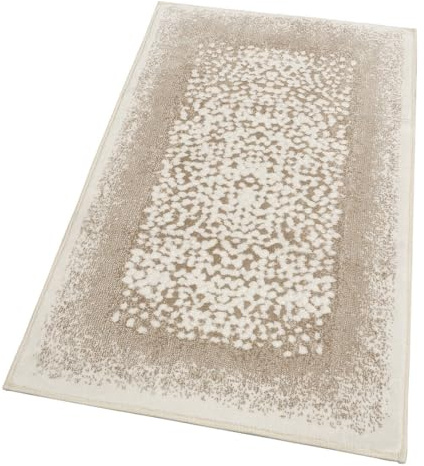 emmevi Tappeto Bagno Vintage Camera Scendiletto Morbido Cotone Assorbente Antiscivolo 60x100 Cm Beige