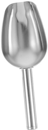 LAPYAPPE Schaufel Aus Edelstahl Für Eiswürfel Multifunktionsküchenschaufel Eisschaufel Für Lebensmittel Glatter Schaufelkopf Ergonomischer Griff Für Bequemes Handling