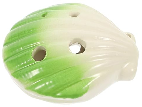 Kisangel 6löcher Keramik-okarina in Muschelform Mit Löchern Tragbare Okarina Für Junge Mädchen Zum Üben Klassisches Musikinstrument