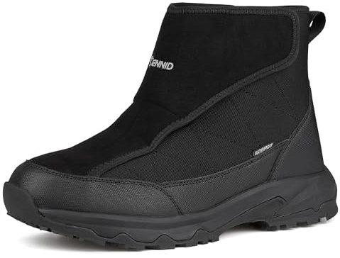 CENNID Bottes de Neige pour Hommes Bottines Hiver Antidérapantes Intérieur extérieur Chaussures de Randonnée Chaude, EU 44