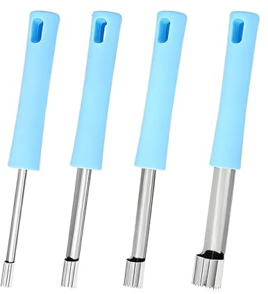 4PCS Apple Corer Remover - Multi Function Stainless Steel Easy Twist Fruit Core & Seed Remover Tool with Hanging Hole, Easy to Use Hand Gadget for Apples Pears and More Kitchen Home Fruits.