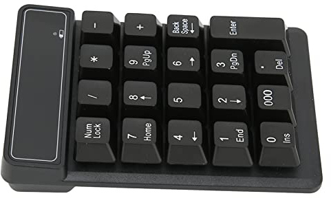ERYUE Tastierino Numerico Wireless Design Ergonomico Impermeabile Leggero Facile Digitazione in Ufficio e a Casa Tastierino Numerico a 19 Tasti per L'immissione di Dati