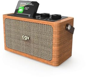 CGV | Bebop Dab+ – Radio Dab+/FM/Bluetooth/USB/Micro‑SD/AUX – Haut‑Parleur Portable – 2x10W