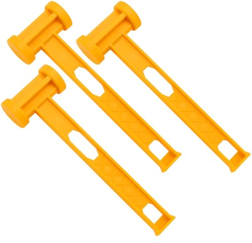 SHINEOFI 3 Stück pack Leichter Zeltpflockhammer aus Robustem Kunststoff mit Rutschfestem Griff Stoßdämpfender Überlebens Campinghammer für Camping und Outdoor