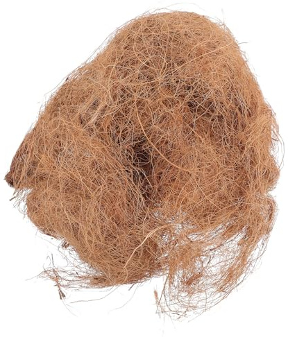 VICASKY Terreau de Jardin Naturel en Fibre de Cocotier Marron 100g pour Légumes et Plantes D'intérieur, Favorise la Croissance et Retient L'humidité, pour Plantation en Jardin