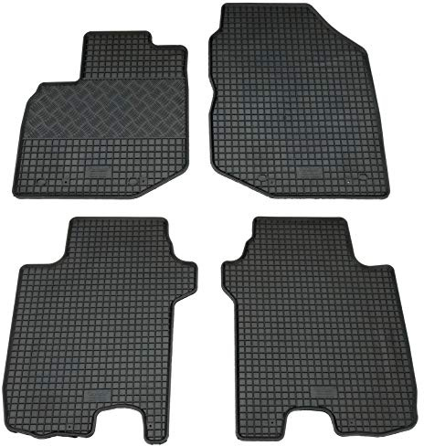 AD Tuning GmbH & Co. KG Gummi Fußmatten Set, 4teilig, Gummifußmatten Gummimatten Matten