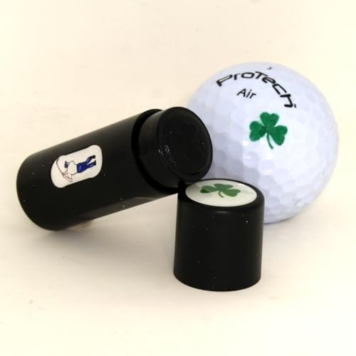 D B Spares Lucky Clover Design Golfball-Stempel, Stempel, Marker, personalisierbar